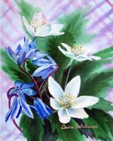 Available Art Works - Spring Flowers - Watercolor
